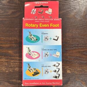Janome Rotary Even Foot Set for Horizontal Rotary Hook Models 3237777